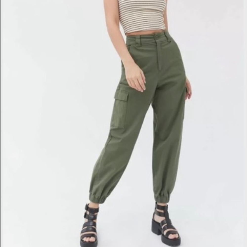 BDG Green Cargo Joggers XS